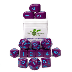 Role 4 Initiative - Opaque Dark Purple/White Arch'D4 15pc